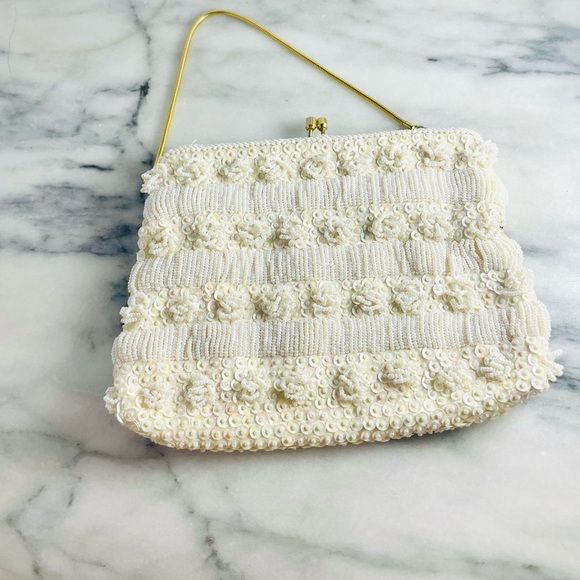 Vintage Hand Beaded Bag - Picture 2 of 5